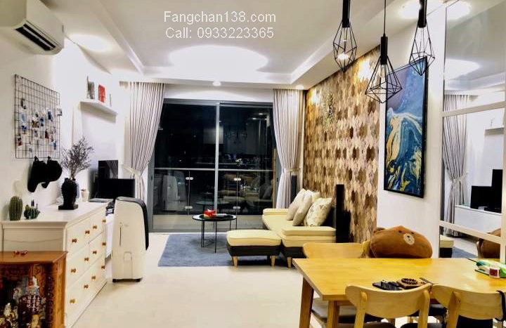 胡志明市的Goldview公寓的房屋出租的客厅摆设