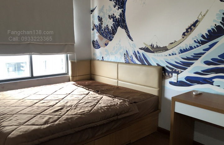 胡志明市Goldview房屋出租-第二睡房的家具